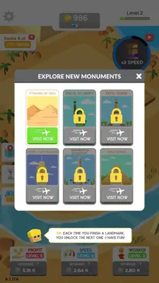 IdleLandmark Tycoon android App screenshot 1